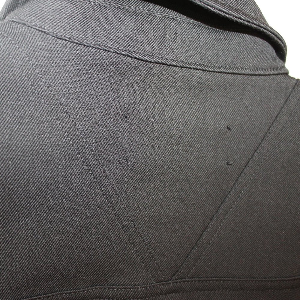 REPRESENT MEN'S BLACK SNAP FRONT JACKET SIZE MEDIUM COLLARED POCKETS LONG SLEEVE - Picture 12 of 13